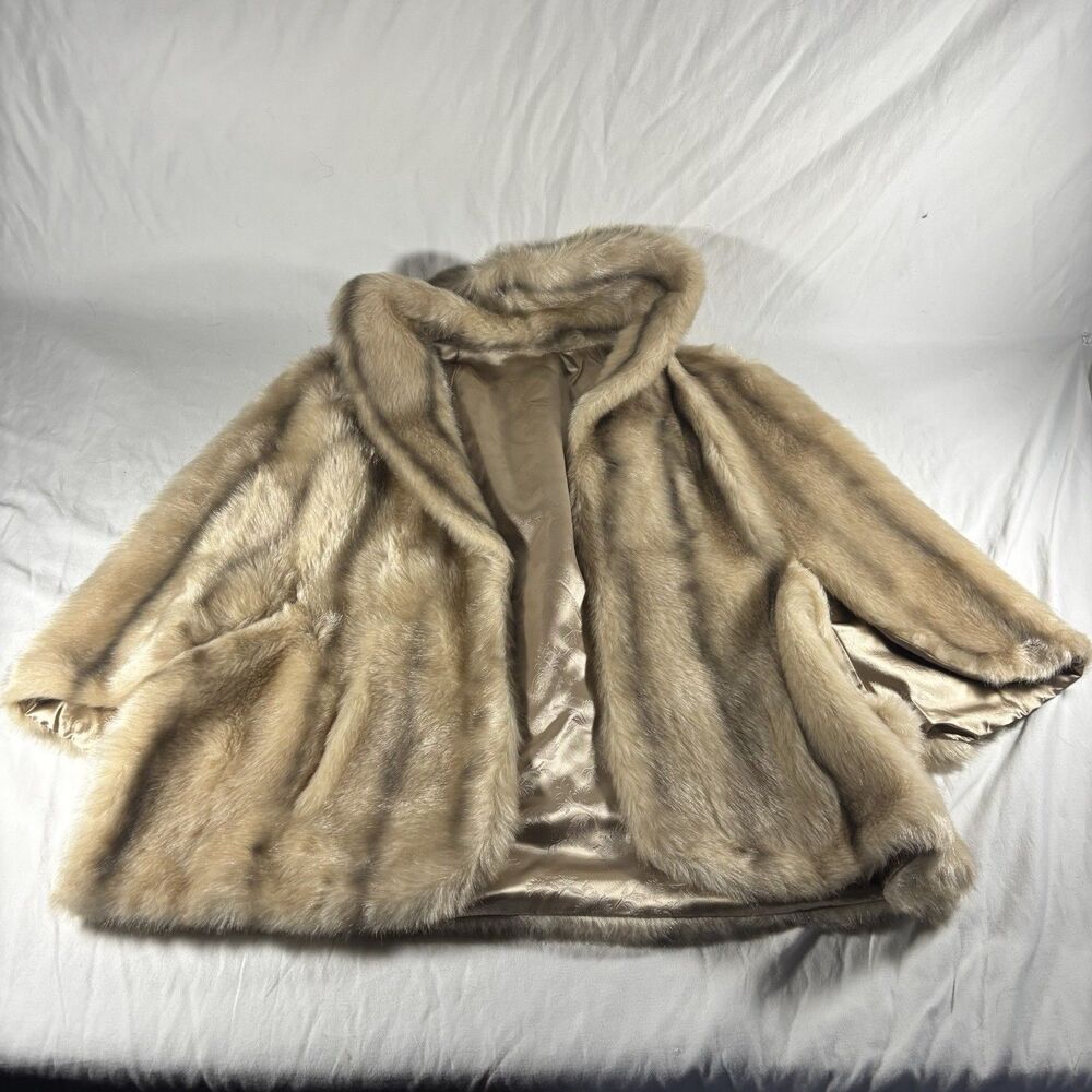 Vintage Regina Glenara by Glenoit Faux Fur Jacket Sears Fashions USA 60-70s